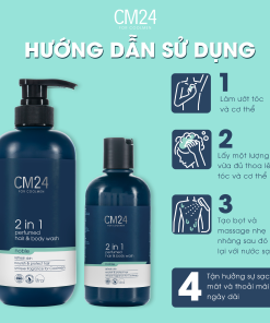 Tắm gội nam 2in1 hương nước hoa Noble CM24 500ml