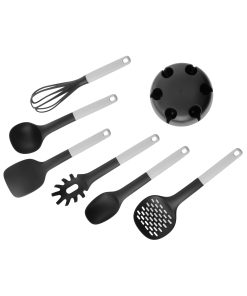 Bộ đồ dùng nilon nhà bếp set 6 màu đen – Cobi Home – 369925