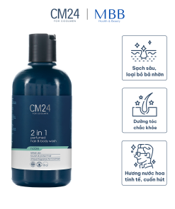 Tắm gội nam 2in1 hương nước hoa Noble CM24 180ml