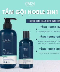Tắm gội nam 2in1 hương nước hoa Noble CM24 180ml