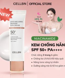 Kem Chống Nắng Nâng Tone Và Giảm Thâm Nám CELLBN SPF50+/PA++++ 50ml