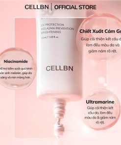 Kem Chống Nắng Nâng Tone Và Giảm Thâm Nám CELLBN SPF50+/PA++++ 50ml