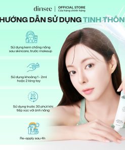 Kem Chống Nắng Vật Lý Thuần Chay Cho Da Dầu Mụn, Nhạy Cảm Dinsee Premium Vegan Mild Moist Sunscreen Spf50+ Pa++++