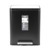 Thùng rác inox 20L nắp bật, chống ồn Eko – Đen_384624