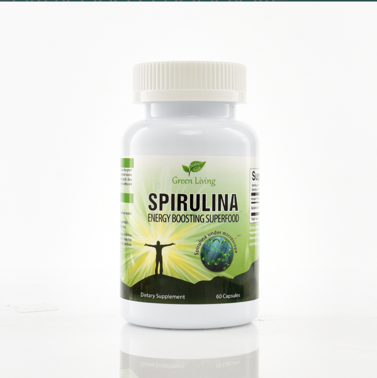 Thực Phẩm Bảo Vệ Sức Khỏe Nature Gift Pharma Green Living – Spirulina Hỗ Trợ Tăng Cường Sức Khỏe Và Nâng Cao Sức Đề Kháng (Hộp 60 Viên)